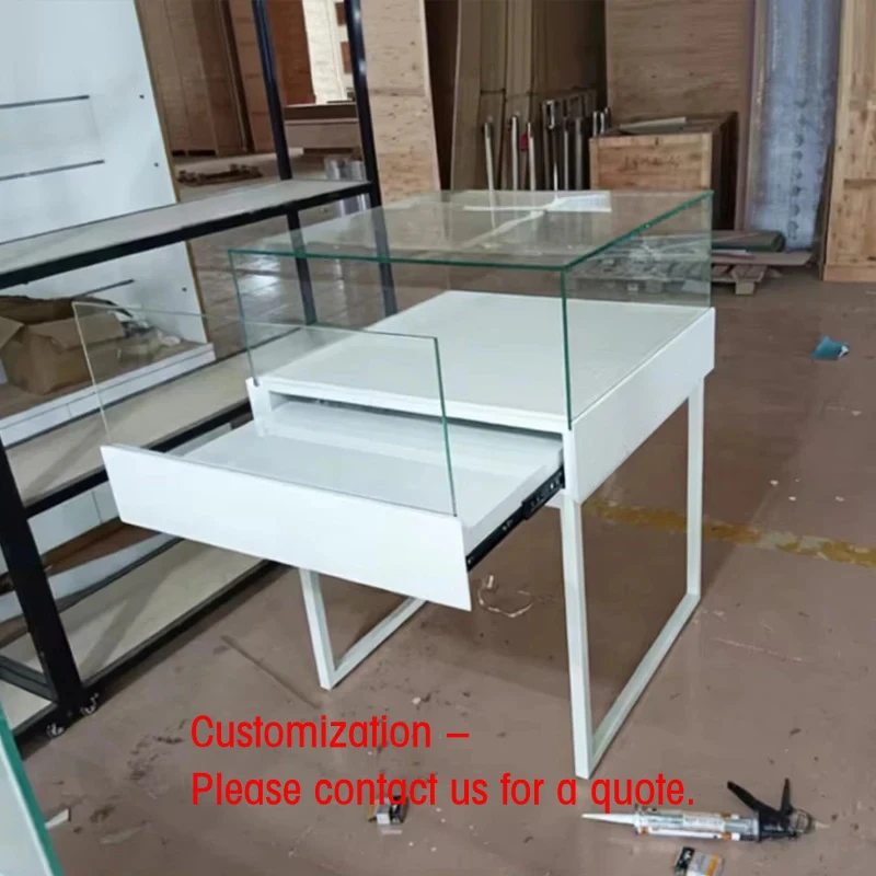 custom.Direct Factory Sale Mobile Phone Display Glass Cabinet Elegant Shop Decoration Jewelry Counter Design Showcases