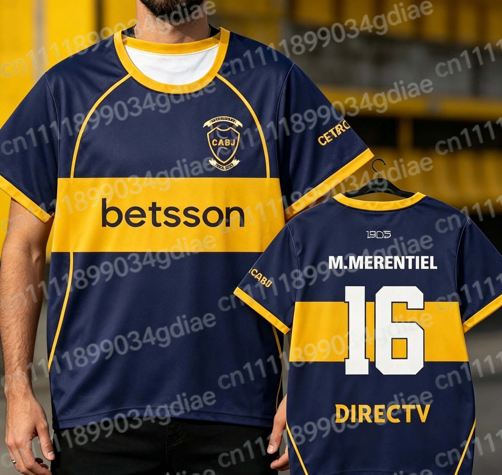 2026 Sommer Boca Juniors Fußballmannschaft 3D-Druck T-Shirt Herren Kurzarm Lässiges Lockeres T-Shirt für Familienoutfits – Detail 8
