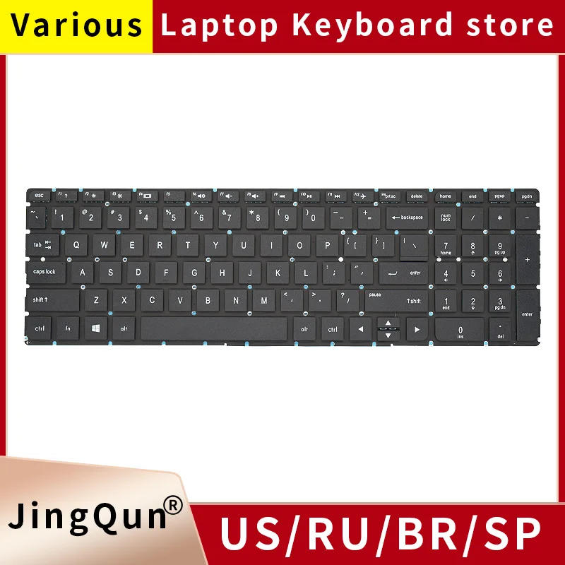 US Russian SP BR Laptop Keyboard For Hp Pavilion 250 G4 255 G4 256 G4 250 G5 255 G5 256 G5 TPN-C125 PN-C126 15-AC 15-AY 15-AF