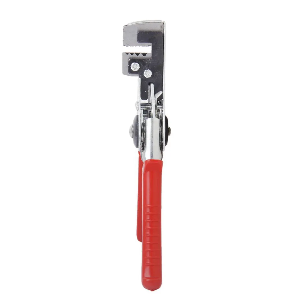 Cable Stripping Tool Stainless Steel Red Plastic Handle Rugged Grip Accurate Wire Stripping for Home Factory Use