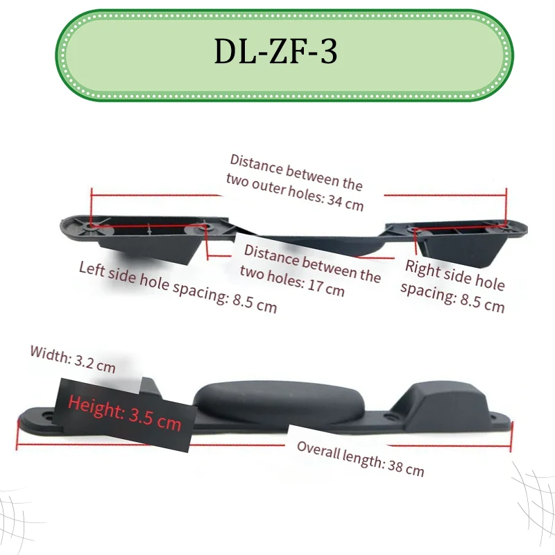 ل DL-ZF-1 استبدال قاعدة الأمتعة البلاستيكية دعم الساق دبوس الأمتعة الملحقات #4