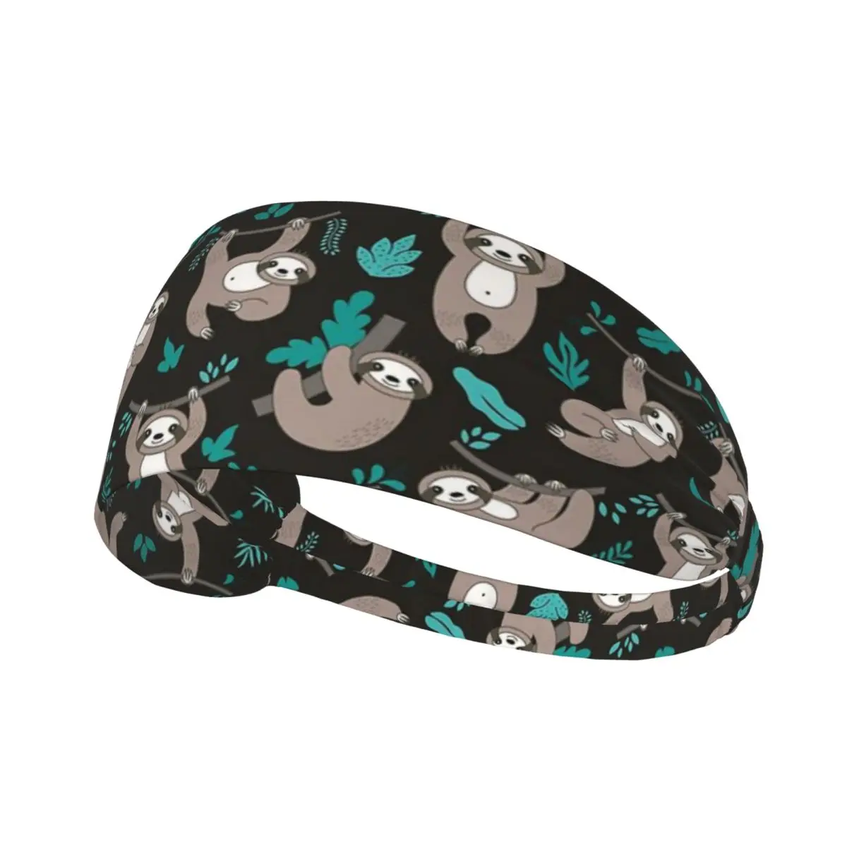 

Изготовленная на заказ супер милая повязка для ленивца для мужчин и женщин, впитывающая влагу спортивная повязка для тренажерного зала, йоги, бега