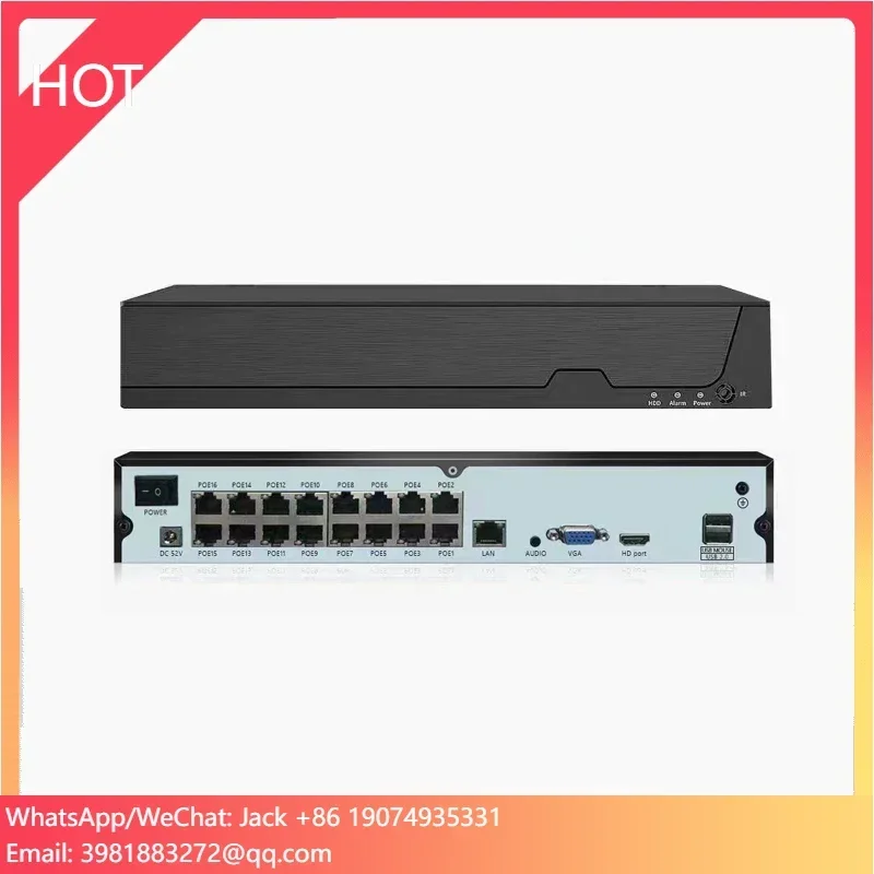 

4K 16 Channel H.265 NVR POE P2P 8MP Network Video Recorder for POE Camera Surveillance CCTV 16CH NVR XMeye Pro