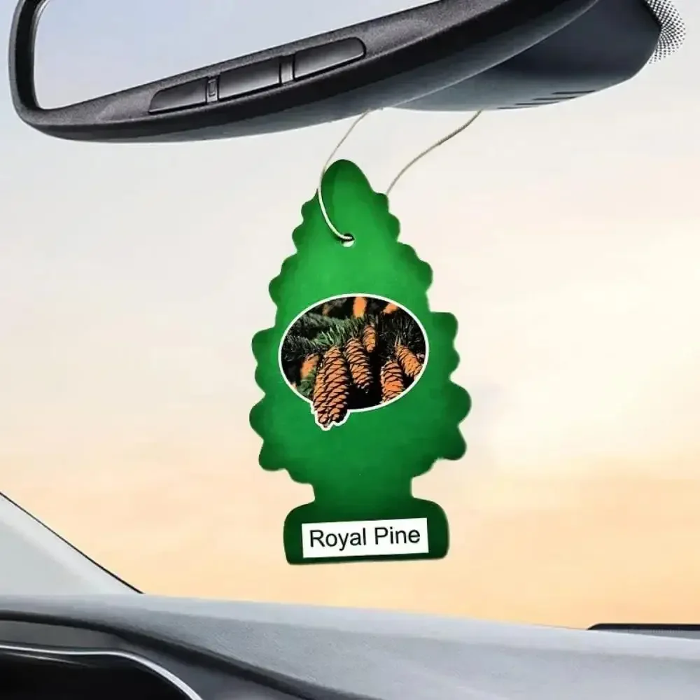 3-80pcs Christmas Tree Car Air Freshener Natural Aromatherapy Tea Paper Hanging Perfume Vanilla Auto Parts Interior image 6