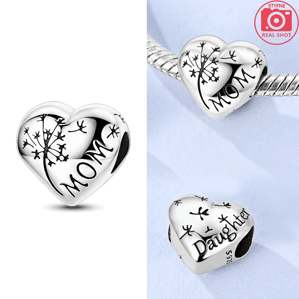 Pendant Charm Bead 925 Sterling Silver Blue Zircon Stars Beads Fit Original Bracelet for Jewelry Making Valentine's Day Gift
