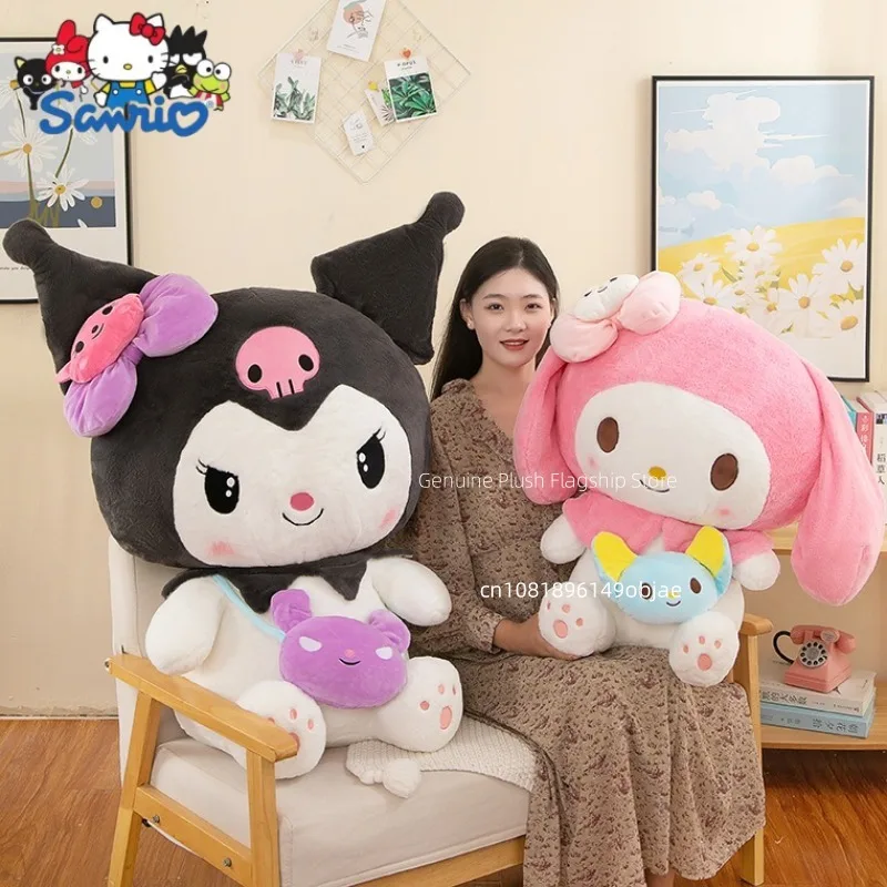 

40/50/80cm Big Size Sanrio Kuromi Satchel Anime Plush Stuffed Doll My Melody Room Decoration Plushies Pillow Cute Ornaments Gift
