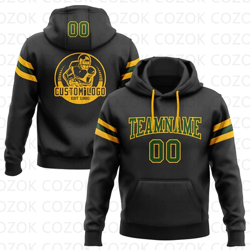 Customized Hoodies Black Red Yellow Colour Jersey 3D Printed  Unisex Pullovers Hoodie Casual Sweatshirts