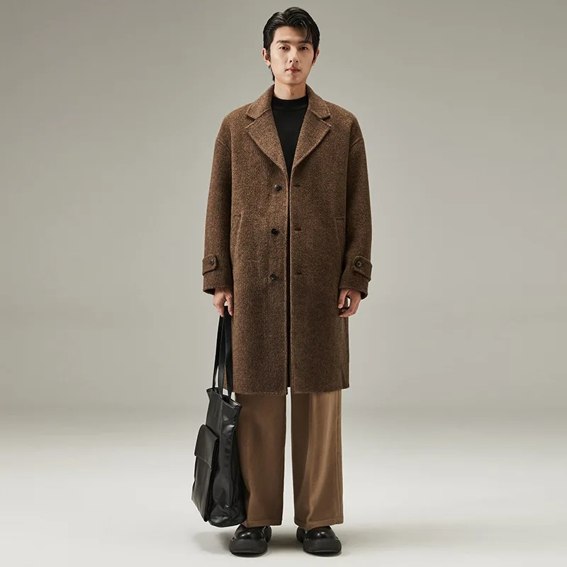 

Men Nylon Coat Autumn Winter New Long Coat