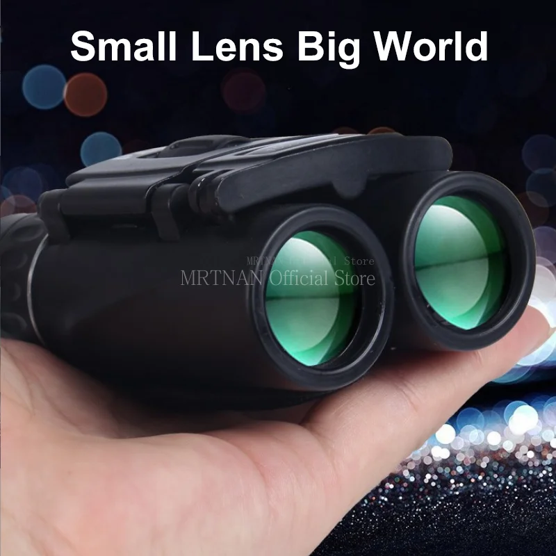 40x22 zoom HD Powerful Binoculars 2000M Long Range Folding Mini Telescope BAK4 FMC Optics For Hunting Sports Outdoor Camping Tra