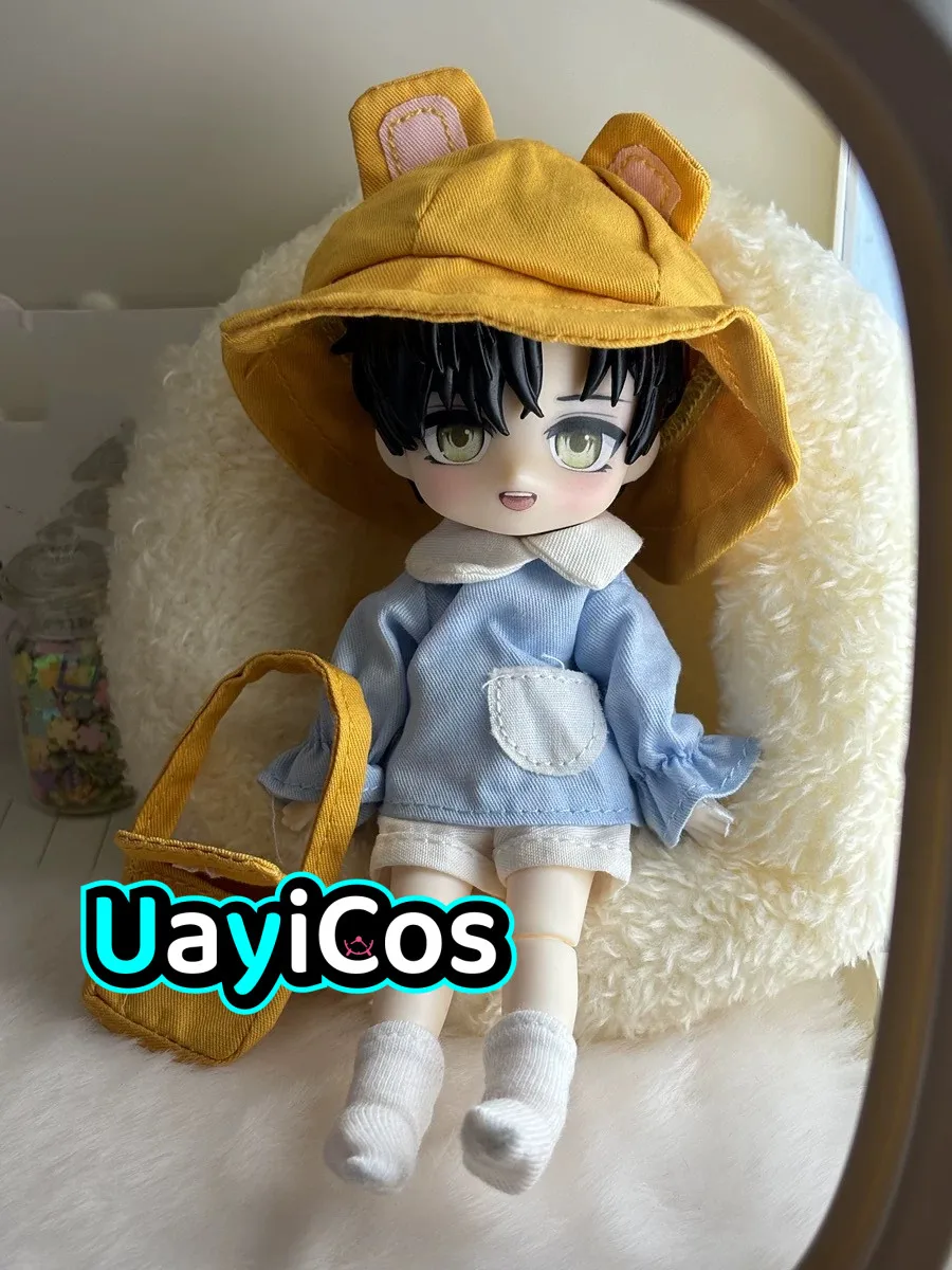 

OB11 Love and Deepspace Zayne Hair Detachable Hair Shell Wig Model Faceplates BJD Doll Accessories Anime Game Props Toy Kids Gif
