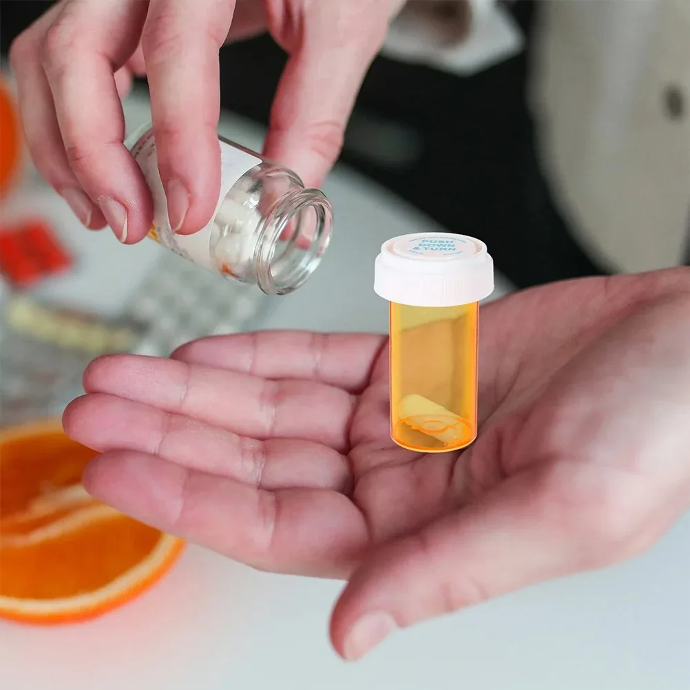 8 Dram Reversible Cap Vial Child Container Storage Stash Jar Pill Bottle