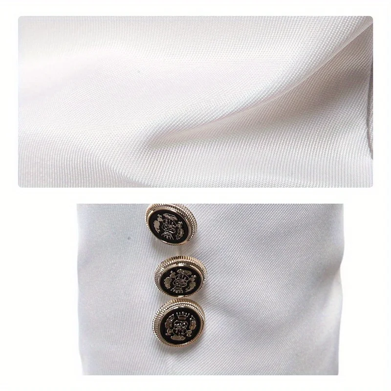 سترة البدلة القوطية فستان مزدوج الصدر بدلة الزفاف سترة أداء المرحلة زي الهالوين #6