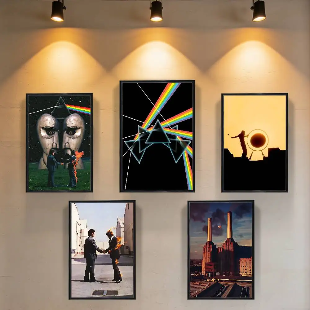 The Dark Side of the Moon Pink Floyd High Quality Dorm Living Room Aesthetic Wall Decoration Painting Poster Stickers Gift