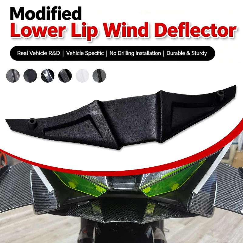 Motorcycle Accessories Lower Lip Fixed Wing Spoiler Fairing Aerodynamic Winglets Guard For 675SR-R 675SR 675 SRR