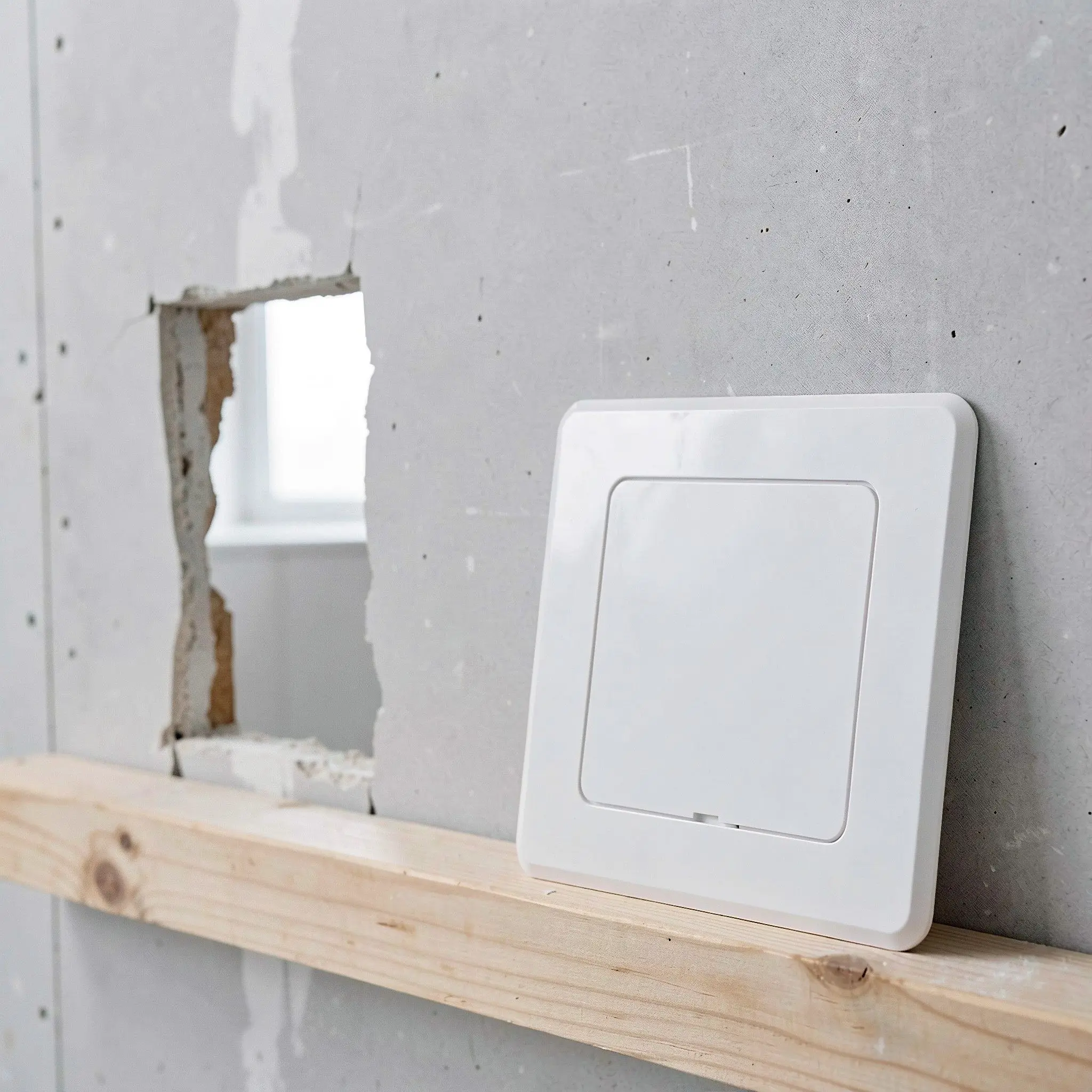 2Pcs Adhesive Access Panel for Drywall Ceiling White ABS Access Cover Door Fit ID Hole Inspection Repair Hardware