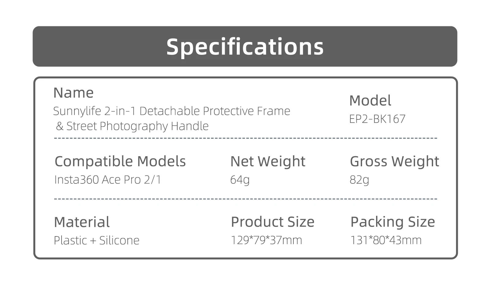 Für Insta360 Ace Pro 2 1 Kameraschutzrahmen Abnehmbarer Handgriff Straßenfotografie-Griff mit Schnellwechselbasis Zubehör – Detail 2