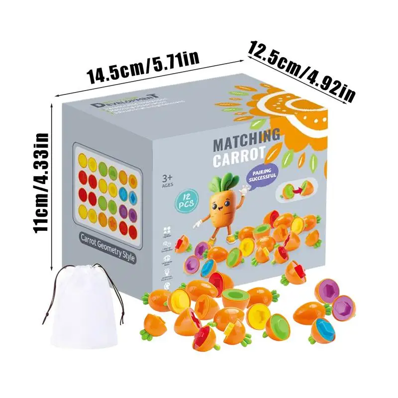 Eivorm Matching Game Vorm Sorter Kleurherkenning Speelgoed Gladde kinderen Brain Teaser Vroeg leren Spel Vaardigheidsontwikkeling Voor