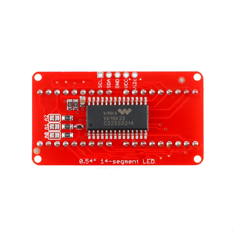 1-2 шт. VK16K33 0,54-дюймовый 4-разрядный цифровой модуль-дисплей с LED-трубкой, управление IIC I2C, 3,3 В 5 В для Arduino, красный, зеленый, оранжевый, TM1637