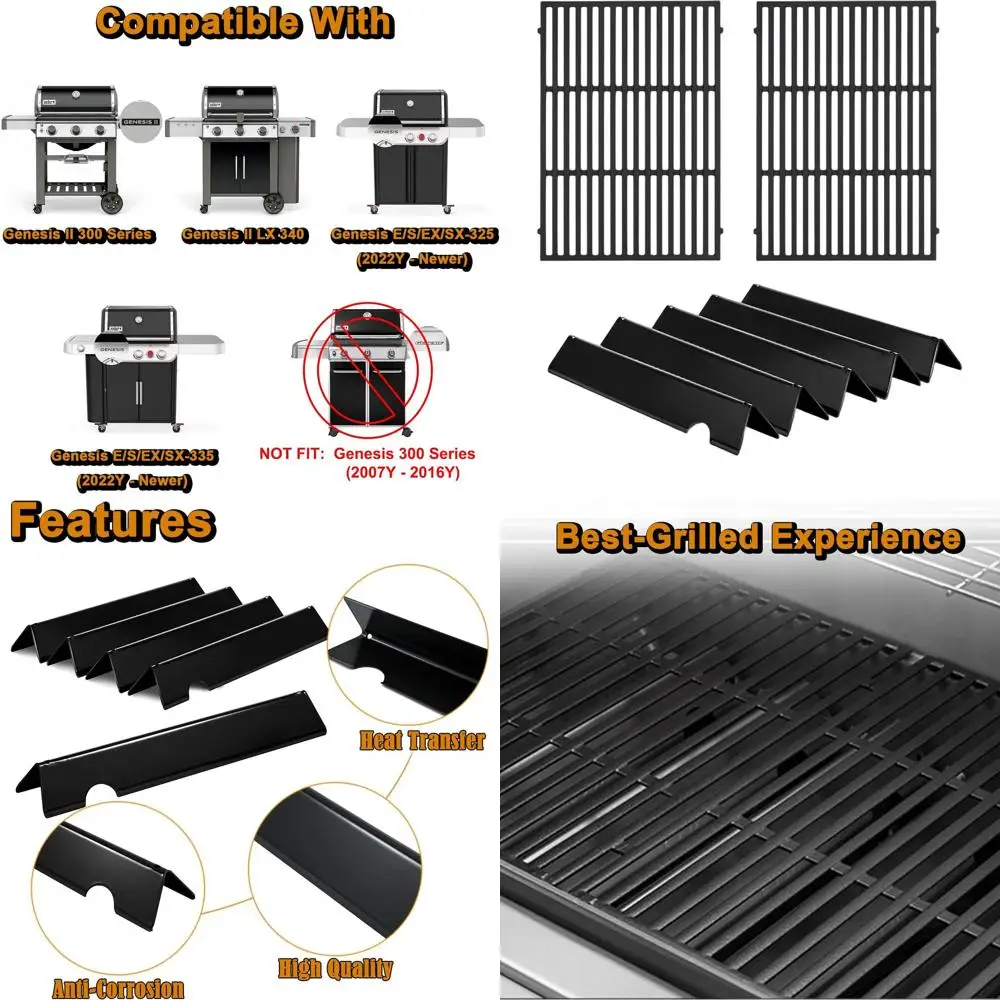

Grill Replacement Parts for Genesis II E-310 Grills - Compatible with E-310 II, E-335 II, E-315 II, LXS-340, S-335, S-345, GS4 G
