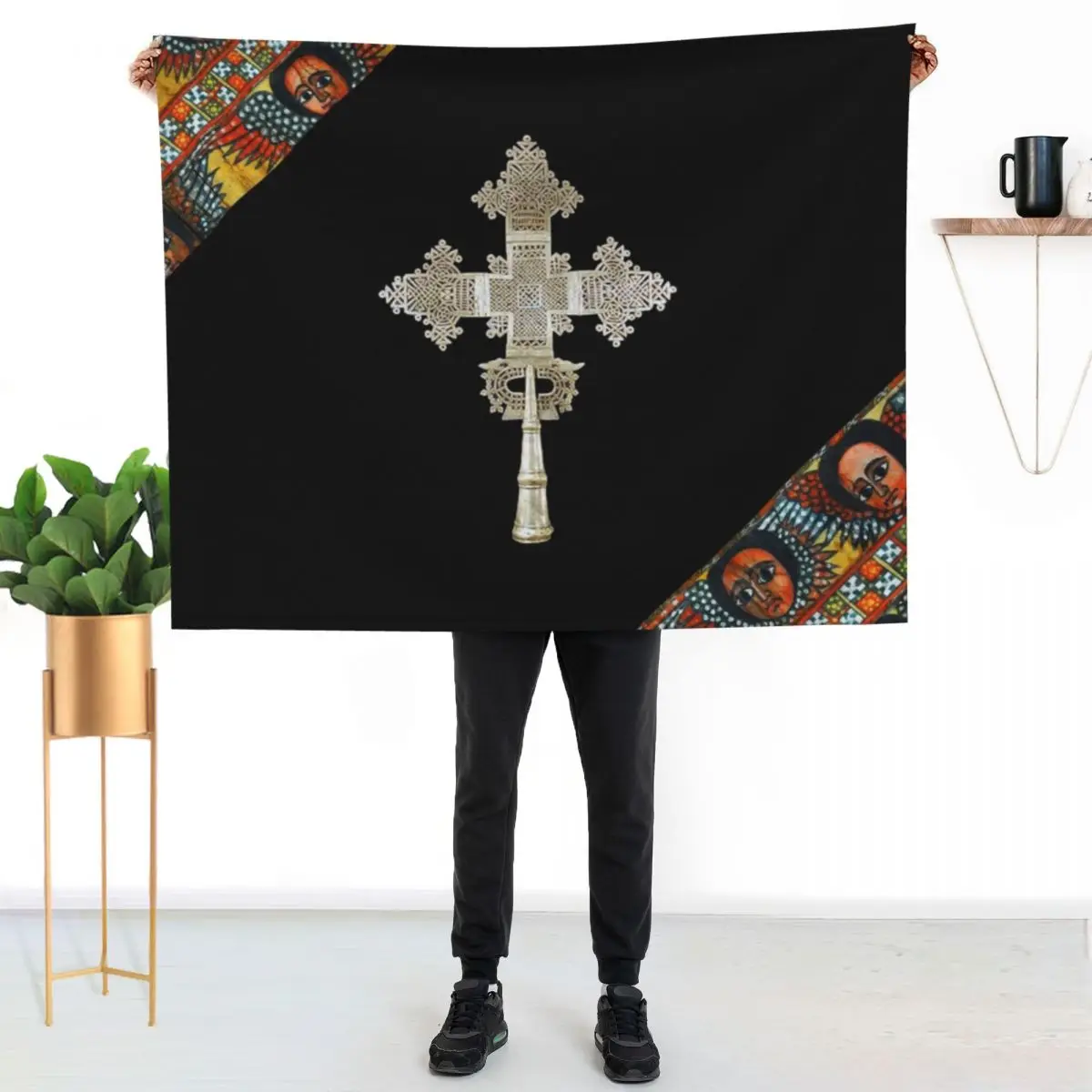 Ethiopian Orthodox ??? Throw Blanket Decorative Sofa For Baby Picnic Blankets For Bed Nap sofa bed Blankets