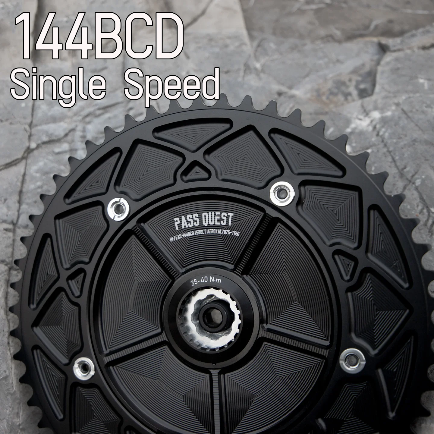 

144bcd Dish Star 144 Bcd Chainring 5 Holes Aero Star Narrow Wide Chainring Crown 42 44 46 48 50 Teeth Sprocket Fixed Gear Bike