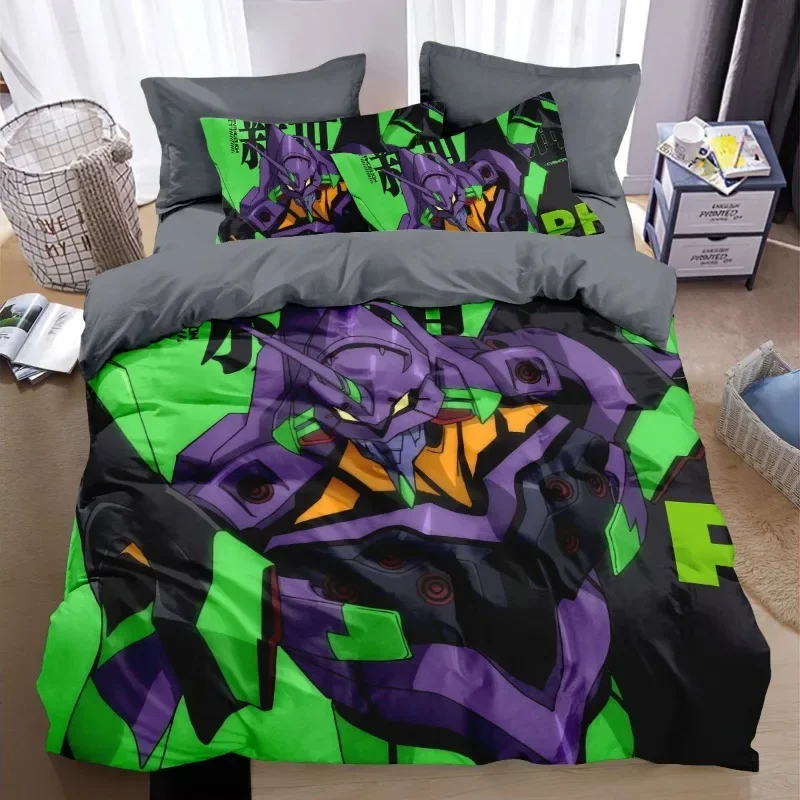 EVA Neon Genesis Evangelion pure cotton four-piece two-dimensional cartoon quilt cover dormitory home bed sheet three-piece set