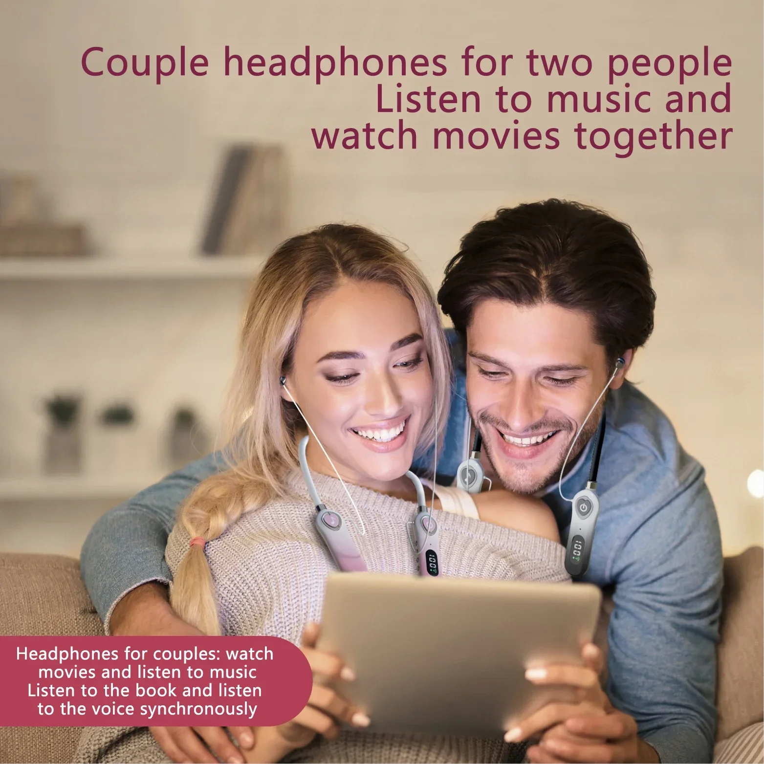 Sports Bluetooth Headset LED Digital Display Power Real-time Monitoring Silicone Hose Portable Wireless Bluetooth Earphones