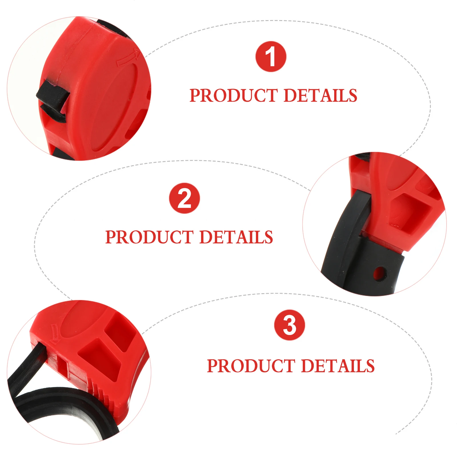 

1pc Adjustable Wrench Bottle Opener Rubber Strap Multifunctional Home Jar Belt Universal Cushioning Durable Flexible Handle