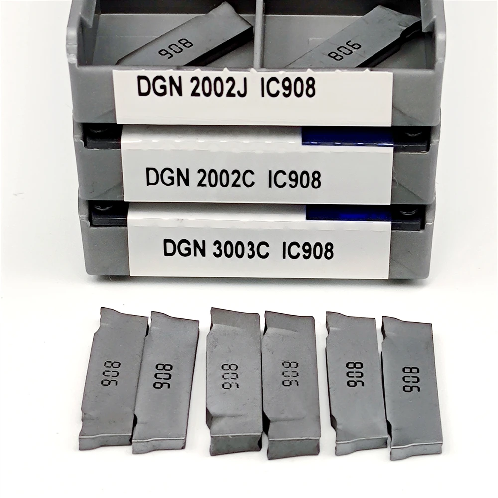 عالية الجودة DGN2002C 2002J DGN3003C 3003J IC908 2 مللي متر 3 مللي متر CNC كربيد إدراج مشقوق DGN 3003C لأداة قطع طحن الحز