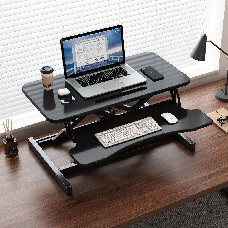 Ergonomic Adjustable Height Multi-Functional Vertical Office Desk Foldable Lifting Sitting Workstation for Computer