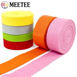 3Meters Meetee 20-50mm Cotton Webbing Strap Canvas Nylon Ribbon Bag Belt Band Knapsack Strapping Sewing Trimmings Accessories