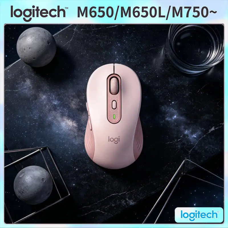 

Logitech M650/M650L Wireless Ergonomic Mouse - Dual Connectivity, 90% Quieter Clicks, Rubber Grips, 24-Month Battery