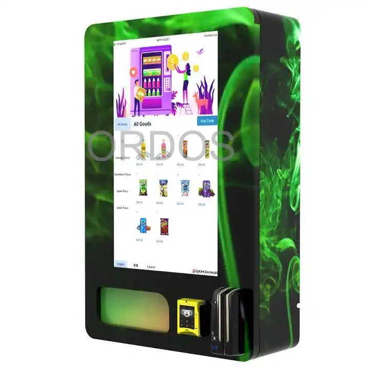 Wall-Mounted Vending Machine ID card reader Trading Card Collectibles Coin Payment System SDK Function