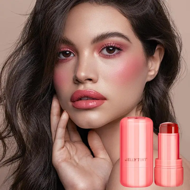 Blush Facial com Aquarela Construtível, Matiz De Geléia De Leite, Manchas De Lábios, Hidratado Rosto Blushes, Lip Gloss, Cooling Blush