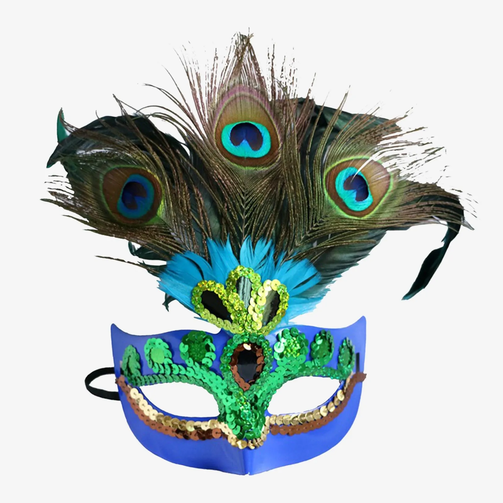 

Mardi Gras Mask with Feathers Women Masquerade Mask Birthday Mardi Gras Cosplay Costumes Venetian Party Decorations 2024