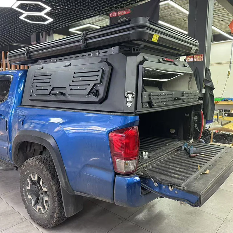 Car Accessories 4x4 Full-height Aluminium Three-door Waterproof Pickup Truck Canopy Bed Cover