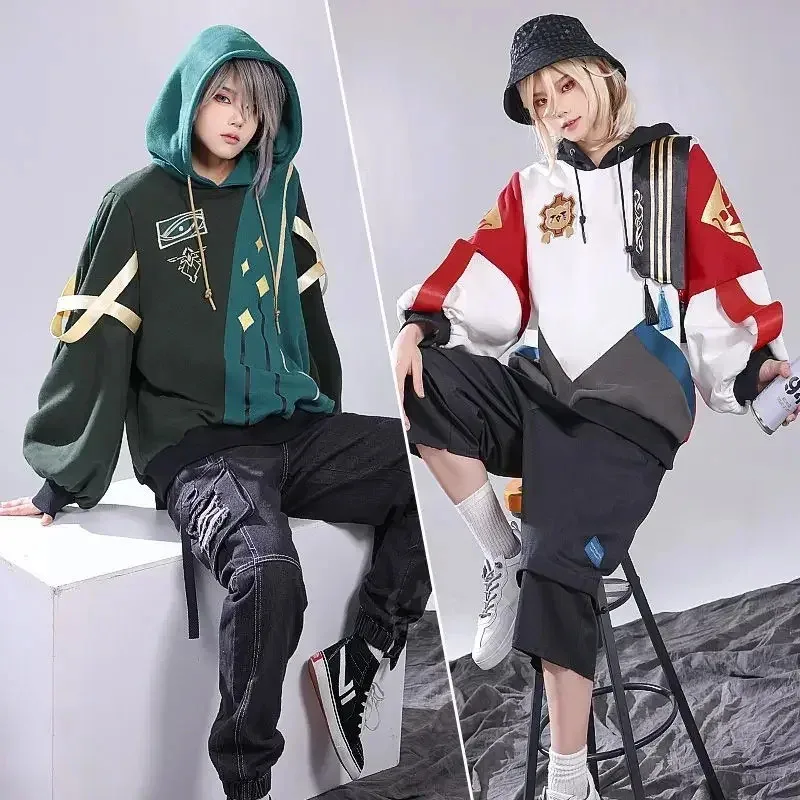 

Game Anime Cosplay Kaveh Alhaitham Spring Autumn Daily Leisure Clothes Polyester Long Sleeve Hoodie Coat Costume
