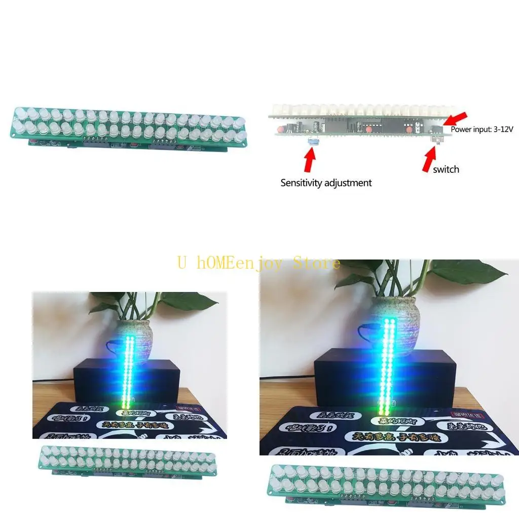 B0KF LED Sound Spectrum Level DIY Electoronics Soldering