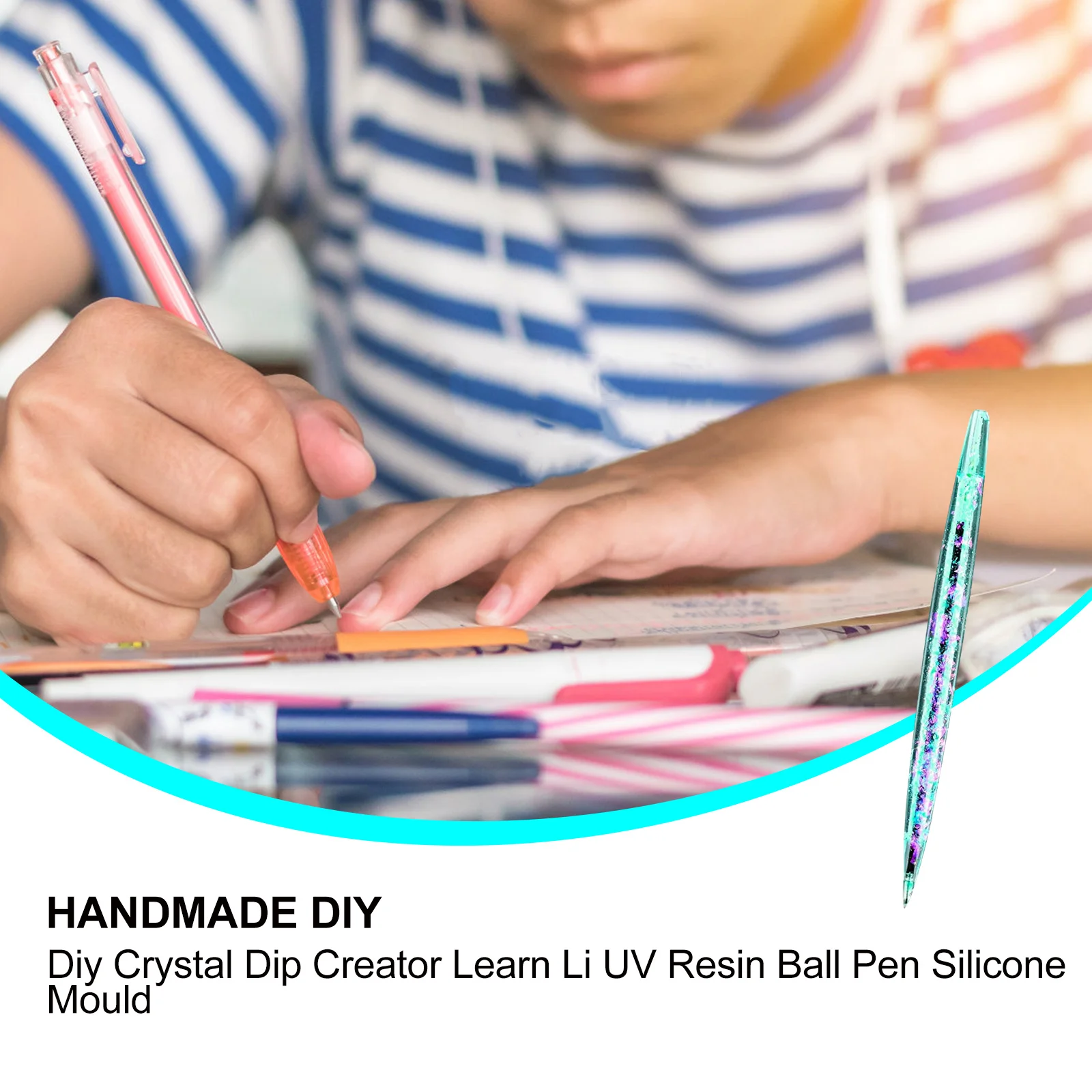 

3pcs Silicone Ballpoint Molds Epoxy Casting Pen Mold Kit For Diy Refill Pens Craft Project Premium Reusable Mold Tool