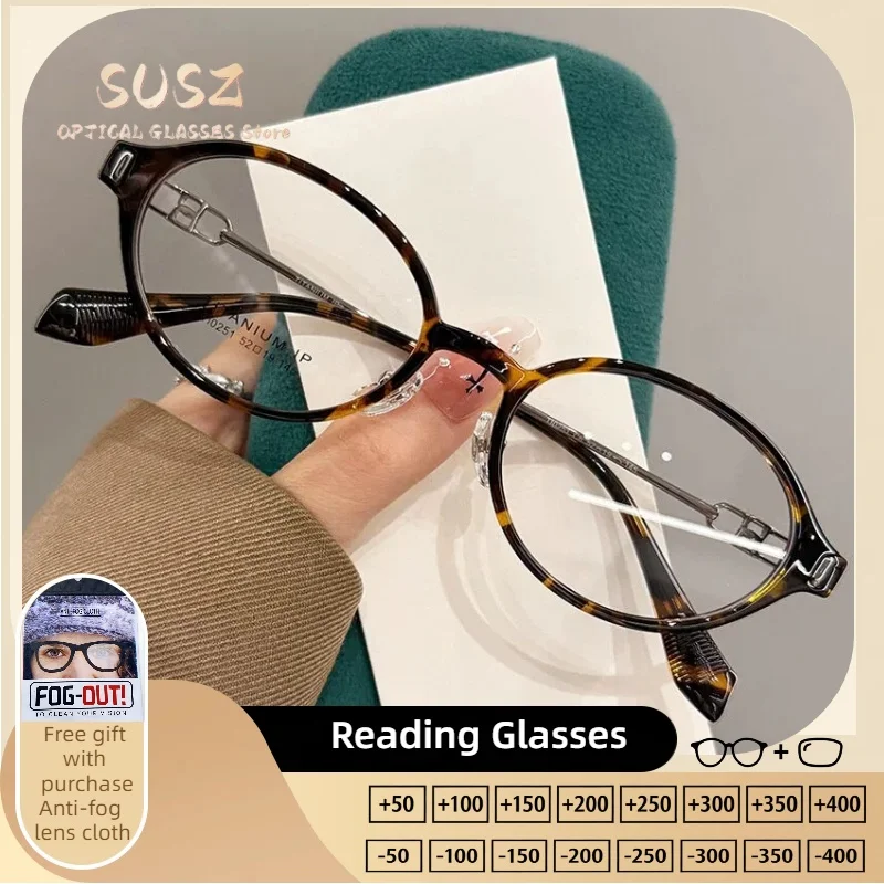 

SUSZ Vintage Geometric Design Women Myopia Prescription Optical Glasses Fashion Blue Light Filter Multifocal Reading Eyeware