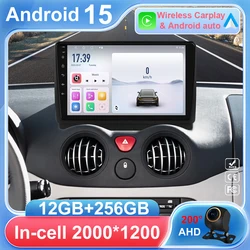Car Radio Carplay Android 15 For Citroen C2 2002 - 2006 Citroen C3 Stereo Multimedia Player GPS Navigation Head Unit No 2din DSP