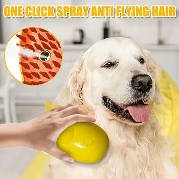 Cat Steam Brush Pet Massage Comb Cat Dog Grooming Comb Electric Spray Water Spray Cats Bath Brush Hair Brushes Grooming Supplies 4