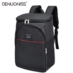 DENUONISS-mochila térmica de gran capacidad para hombre, morral de comida impermeable con abrebotellas, bolsa enfriadora para pícnic