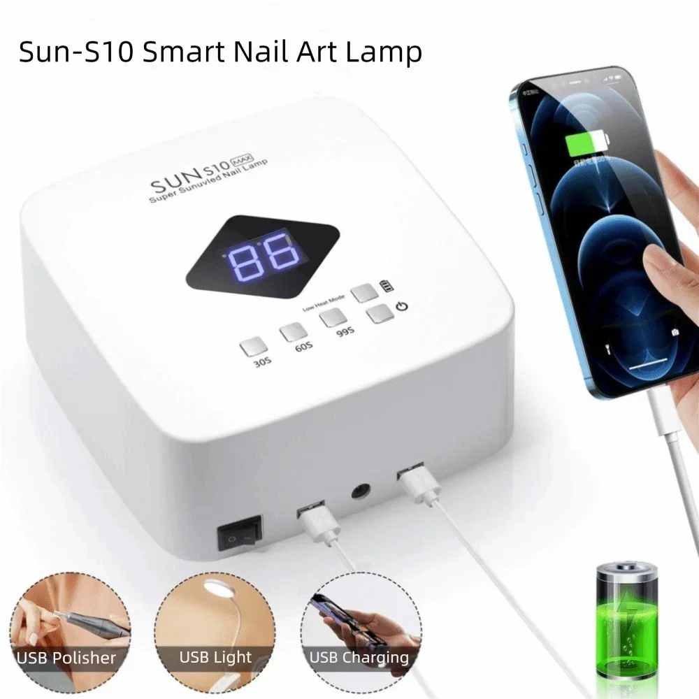 Nagelgereedschap Automatische sensor Nageldroger 3-timerinstelling Draadloos ontwerp UV Led-lamp Verwijderbare bodem US-stekker UV-licht voor thuisgebruik