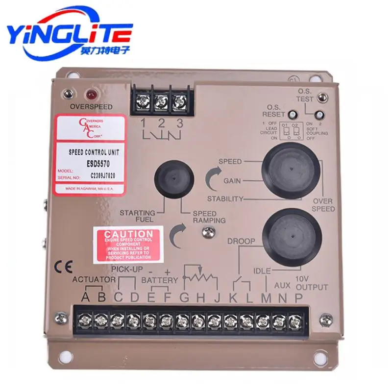 Original ESD5570 Diesel Generator Electronic Speed Controller Board Speed Controller Parts ESC Electrical Control Panel