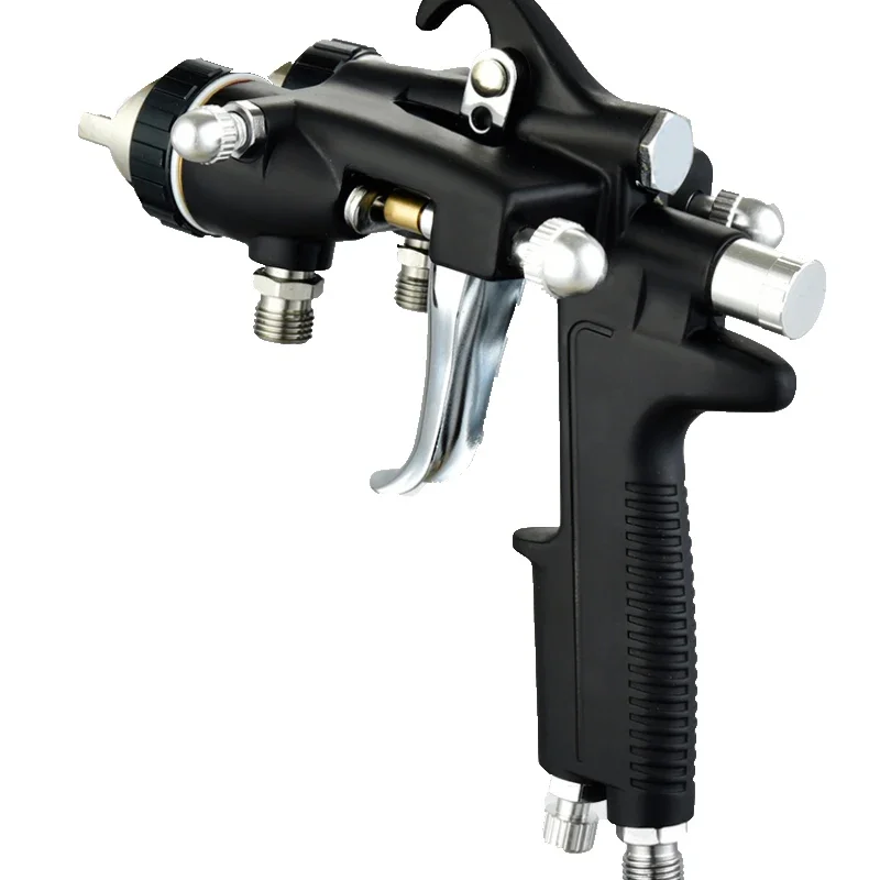 Nuovo ugello a due componenti a doppia testa Pistola a spruzzo resistente alla corrosione Pressione pneumatica Nano-Corn Vernice Inhibor Pistola a spruzzo