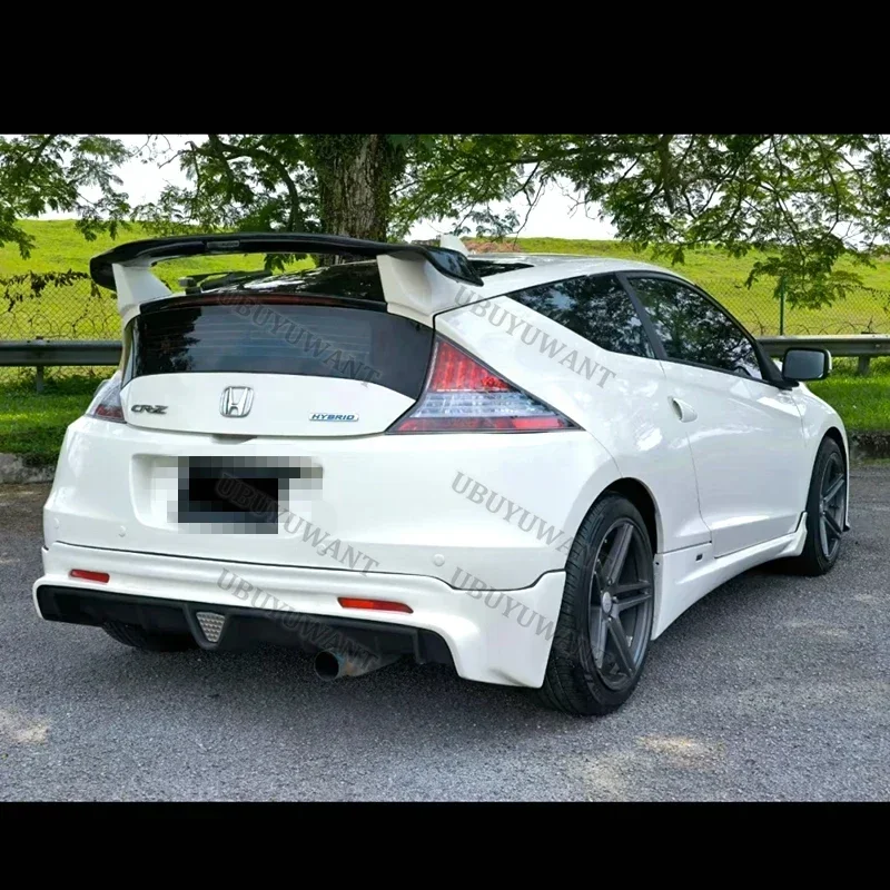 Trunk Spoiler Wing Lip For Honda CRZ CR-Z ZF1 MU Style 2011-2015 Car Rear Spoiler Splitter Glossy Black Rear Trunk Lip Cap Wing