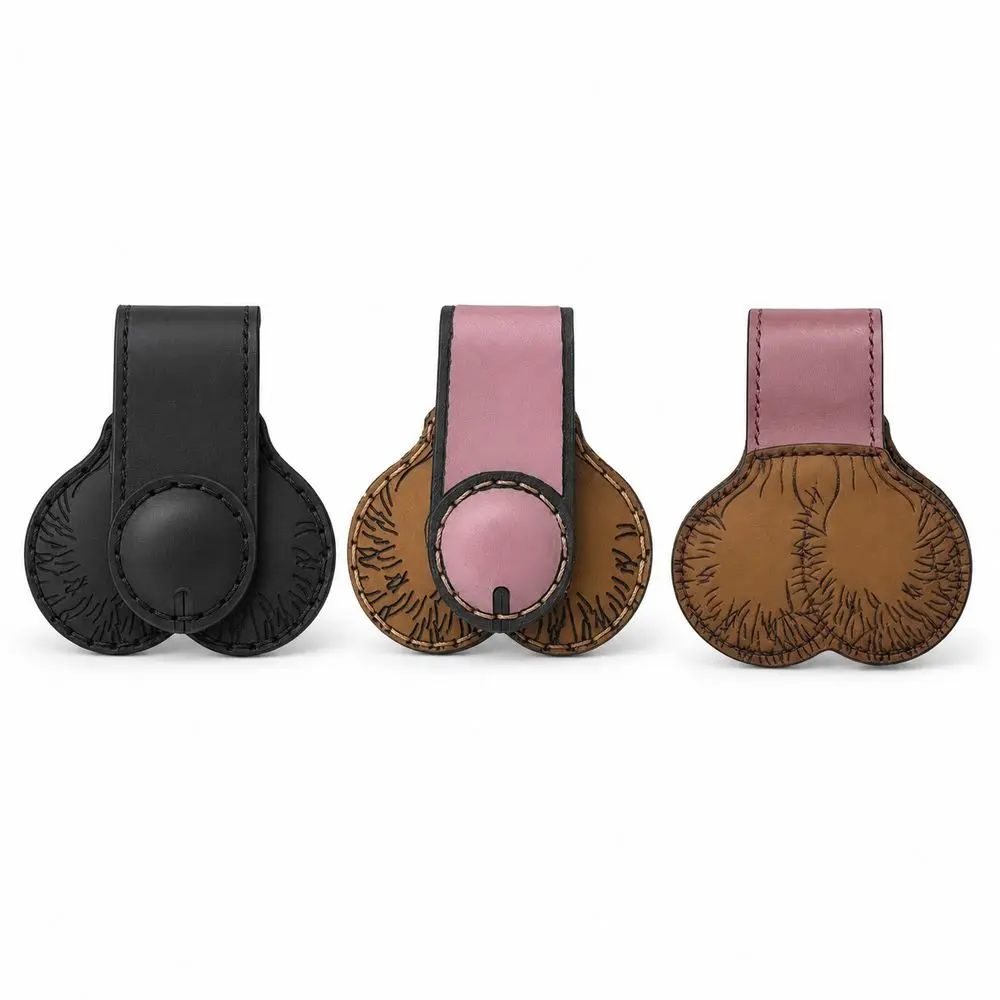 Gifts Funny Novelty Money Clip PU Leather Snap Button Cash Holder Clip Anatomical Shape Compact Pocket Money Clip Daily Carry