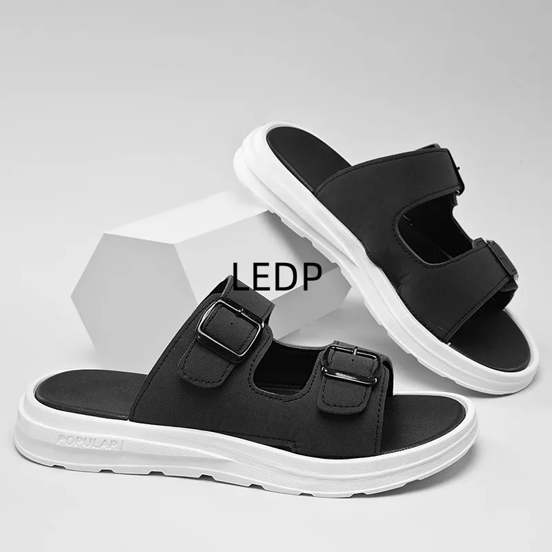 Slippers for Man Korean Fashion Outdoor Lazy Beach Shoes Korean Casual Platform Bathroom House Men Jelly Slippers New In Summer