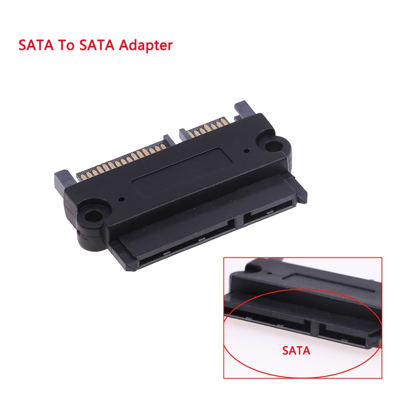1PCS 6Gbps SFF 8482 SAS to SATA 180 Degree Angle Computer Adapter Converter Straight Head SFF-8482 Durable Portable for PC